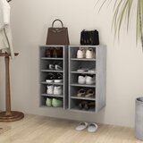 vidaXL Ormarići za cipele 2 kom boja betona 31,5 x 35 x 70 cm iverica Cijene
