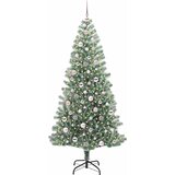  Umjetno Božićno Drvo s Snježnim Flokom i LED Svjetlom 210 cm | Eponuda.com