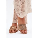 Boto Ladies Heels With Decorative Detail Dark Beige Julinemi | ePonuda.com