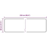 Traka za tepih MARSA Sivi 80 x 250 cm Poliester i PVC | shoptok.hr
