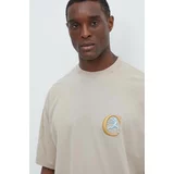 Champion Bombažna kratka majica moška, rjava barva, 219999