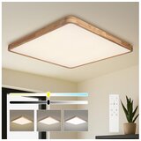 Brilagi LED prigušiva svetiljka WOODLINE SQUARE LED/180W/230V hrast 100x100 cm + daljinski upravljač Cene