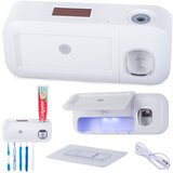  3V1 punjivi usb zidni dozator paste za zube i uv sterilizator četkica | shoptok.hr