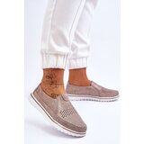 EVENTO PE1 Suede Slip-on Shoes Beige-Gold Inez | Eponuda.ba