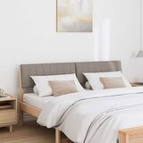  Tapecirani uzglavlje Sivo-smeđa 160 cm Čvrsto borovo drvo | shoptok.hr