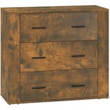  Komoda boja dimljenog hrasta 80x33x70 cm od konstruiranog drva | Eponuda.com