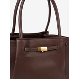 Shelvt A capacious bag in dark brown made of eco leather | Shoptok.si