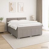 Boxspring krevet s madracem Sivosmeđa 160 x 200 cm Tkanina | shoptok.hr