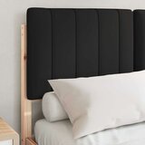 Krevetni okvir s tapiciranim uzglavljem Prirodna i crna - Prirodna i crno 120 x 200 cm | shoptok.hr