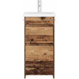  Kupaonski umivaonik s sudoperom Staro drvo 42 x 40 x 84,5 cm | shoptok.hr
