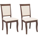 Maison Chic Jedilni stoli - Vzorci stoli z blazinami 2 kosa Brown Solid Wood Rubber A1480, (22031167) Cene