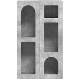  Strani šal Betonsko siva 59 x 35 x 100,5 cm Konstruiran les, (5000107681) | Shoptok.si