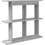  Zidna polica Zidna montaža Siva Sonoma 80 x 20 x 75 cm - Siva Sonoma 80 x 20 x 75 cm | shoptok.hr