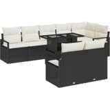 vidaXL 9-dijelni vrtni kauč set s jastucima crni poli ratan | shoptok.hr