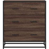 vidaXL Komoda boja hrasta 68x35x76 cm konstruirano drvo i metal | shoptok.hr