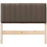  Tapecirani uzglavlje Smeđa i taupe 100 cm Čvrsto borovo drvo | shoptok.hr