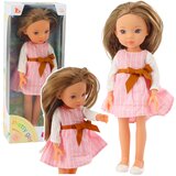  Lutka za igru u ružičastoj prugastoj haljini - 32 cm | shoptok.hr