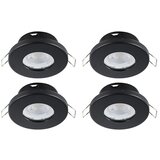 Eglo Set okroglih LED vgradnih svetilk Mazuby-LED 1 (5 W, Črna, Topla bela) | Shoptok.si