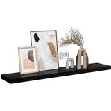  Plutajuća zidna polica visoki sjaj crna 120 x 23,5 x 3,8 cm MDF | Eponuda.ba