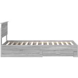  Konstrukcija postelje Siva Sonoma 90 x 190 cm Konstruiran les, (5000103580) | Shoptok.si