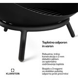 Blumfeldt Fireball nizka ognjiščna skleda | odporna proti koroziji | stabilna proti prevrnitvi | robustna | 66 cm | črna | Shoptok.si