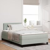 vidaXL Box Spring Krevet s Madracem Svjetlosiva 120x200 cm Baršun Cijene