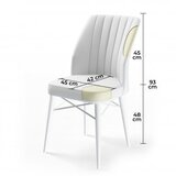 Hanah home Set od 6 trpezarijskih stolica Flex Cappuccino - crne boje | Eponuda.ba