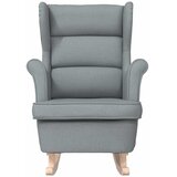  Stolica za ljuljanje 74x90x102 cm od tkanine svjetlosiva | shoptok.hr