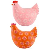 Signes Grimalt Kipci in figurice Set 2 Kokoši Roza Oranžna Pike Večbarvna | Shoptok.si