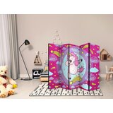 Artgeist PARAVAN 225/172/3 cm pink, svetlo modra Slike