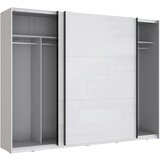 CARRYHOME OMARA Z DRSNIMI VRATI, bela, bela, visoki sijaj | Shoptok.si