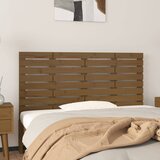  Zidno uzglavlje boja meda 126x3x63 cm masivna borovina | shoptok.hr