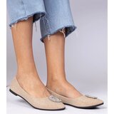 D/CEO marka niezdefiniowana Champagne glitter ballet flats with rhinestones Ellada Cijene