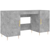 Maison Chic pisalna miza - pisarniška miza - računalniška miza betonsko siva 140x50x75 cm inženirski les, (21785350) | Shoptok.si