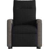  Naslonjač na podizanje od tkanine crni | shoptok.hr
