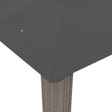  Sjenica s dvostrukim krovom antracit 3,94x2,96 m čelična | shoptok.hr