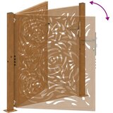  Vrtna vrata 100x100 cm Otporni čelik Dizajn plamena | shoptok.hr