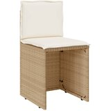  3-dijelni bistro set s jastucima bež od poliratana | shoptok.hr