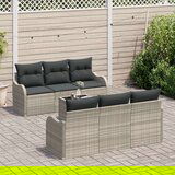  Set vrtnih sofa od 7 dijelova s jastučićima svjetlosivi poli ratan | shoptok.hr