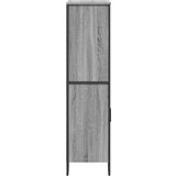 vidaXL Visoka omara siva sonoma 79,5x35,5x137,5 cm inženirski les | Shoptok.si