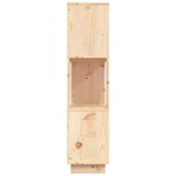 vidaXL knjižna omara/pregrada 80x25x101 cm trdna borovina | Shoptok.si