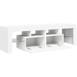 TV ormarić s LED svjetlima bijeli 140 x 36,5 x 40 cm | shoptok.hr