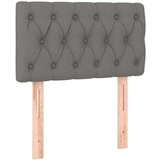  Box spring postelja z vzmetnico temno siva 80x200 cm blago, (20725160) | Shoptok.si