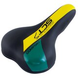 sedlo mtb stip crno žuto zeleno Cene