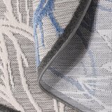 Lesnina XXXL PREPROGA ZA ZUNANJO UPORABO Floral 120 cm tkano modra, siva, bela | Shoptok.si