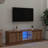 Furnova TV omarica z LED artisan hrast 120x30x36 cm inženirski les, (21922720) Cene
