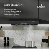 Klarstein SlimVent 60 Black kuhinjska napa | shoptok.hr