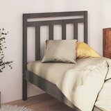 Maison Chic posteljno vzglavje - vzglavna omarica - nočna omarica sivo 95x4x100 cm trdna borovina, (21705470) | Shoptok.si