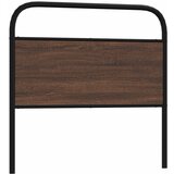 vidaXL Posteljno vzglavje rjavi hrast 107 cm jeklo in inženirski les, (21610352) | Shoptok.si