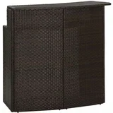 vrtni barski stol smeđi 120 x 55 x 110 cm od poliratana